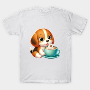 Beagle with Latte T-Shirt